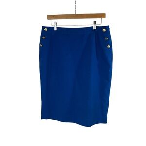 The Limited royal blue‎ pencil skirt size 14 business casual office